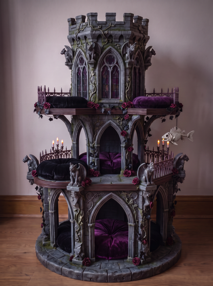 (PRE-ORDERS) Gothic Cat Tree Beds