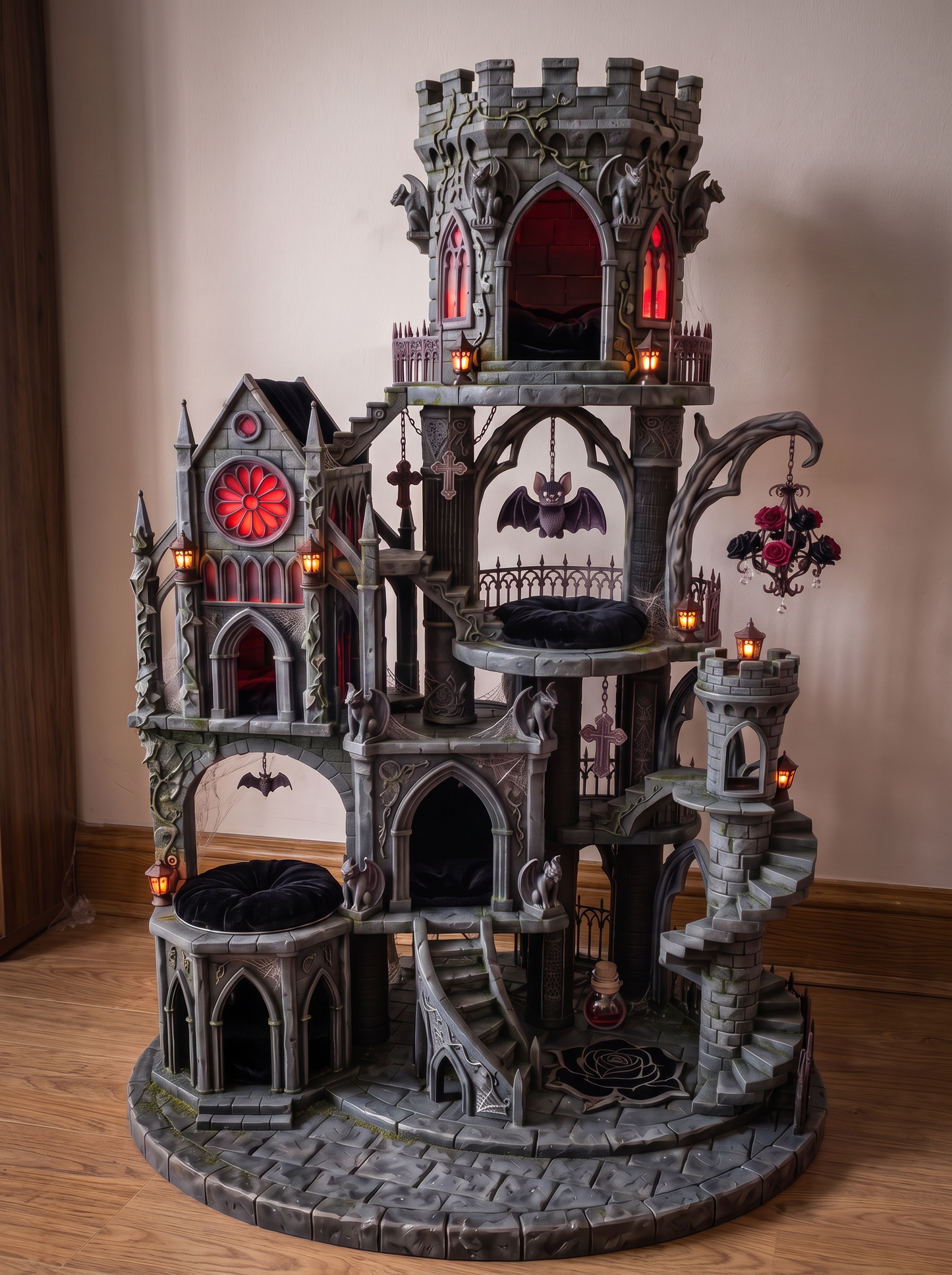 (PRE-ORDERS) Gothic Cat Tree Beds
